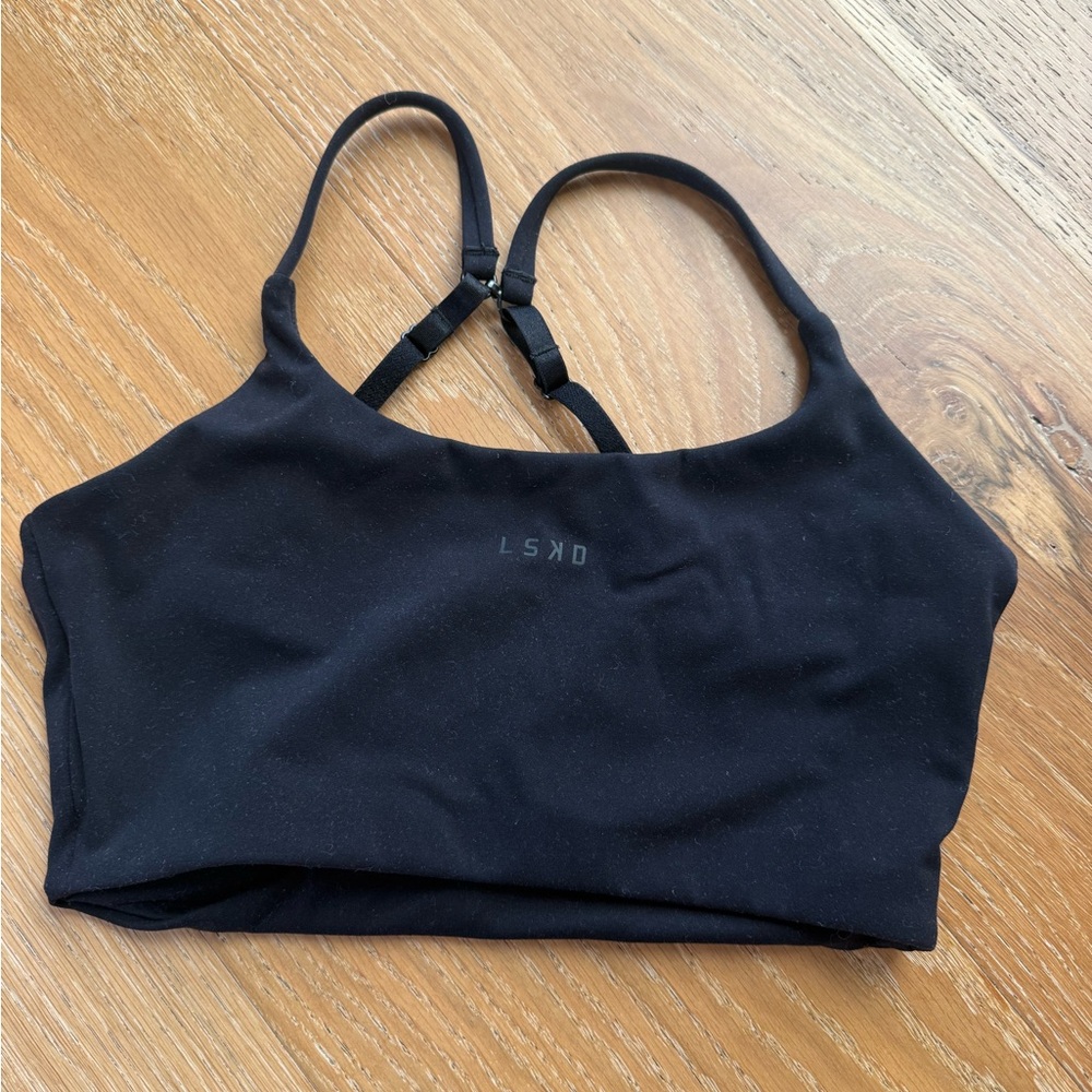 LSKD Women's Black Sports Bra